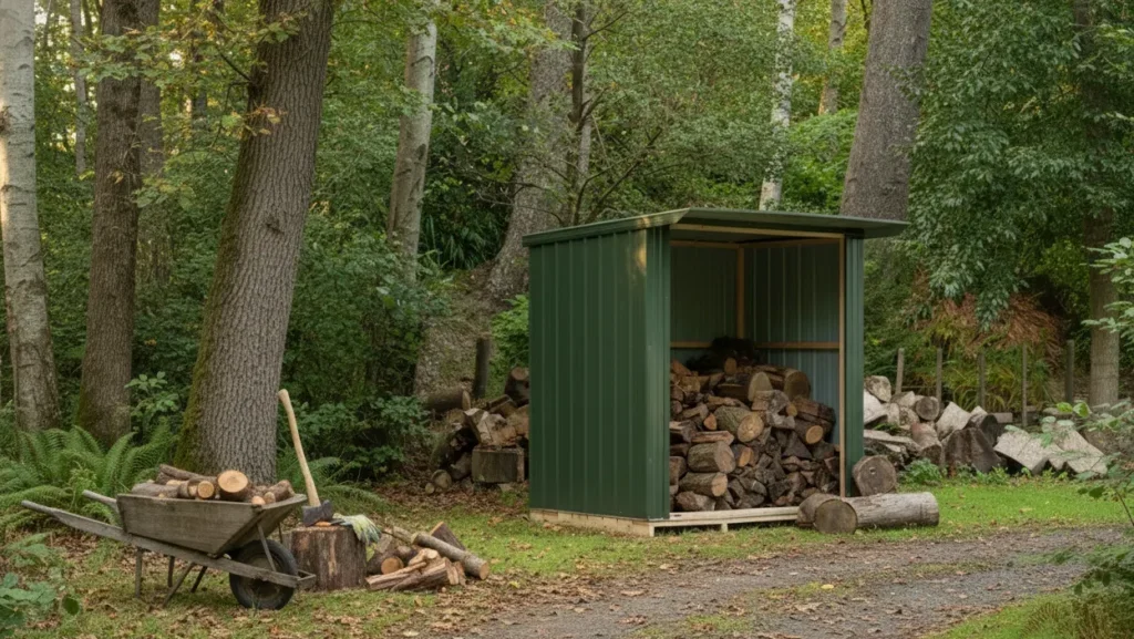Firewood sheds keep your firewood safe and dry