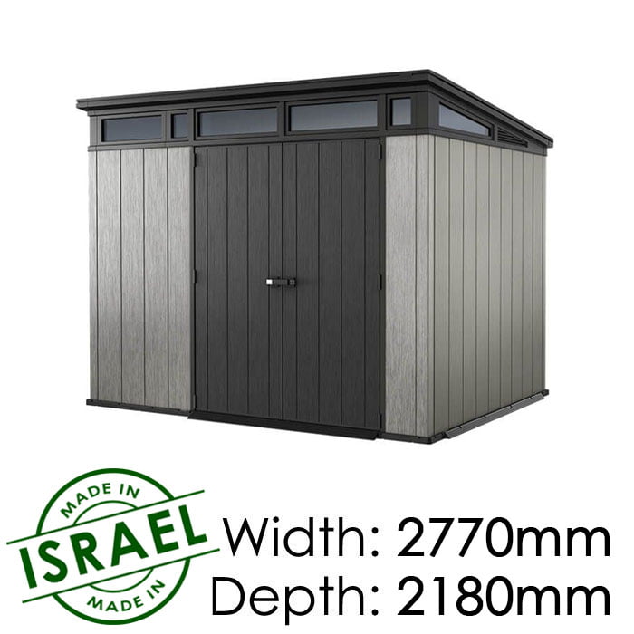 keter artisan 9x7 outdoor storage shed - garden sheds nz