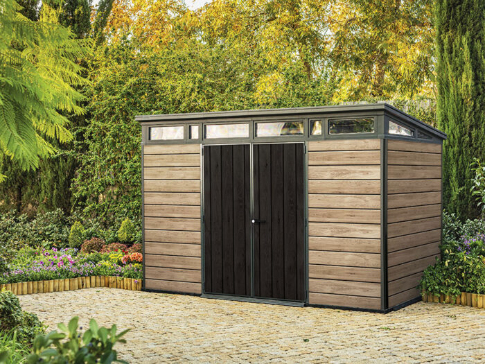 Keter Ashwood 11x7 Outdoor Storage Shed - Image 2