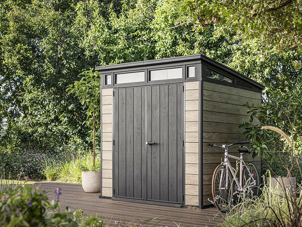 Keter Ashwood 7x7 Outdoor Storage Shed - Image 2