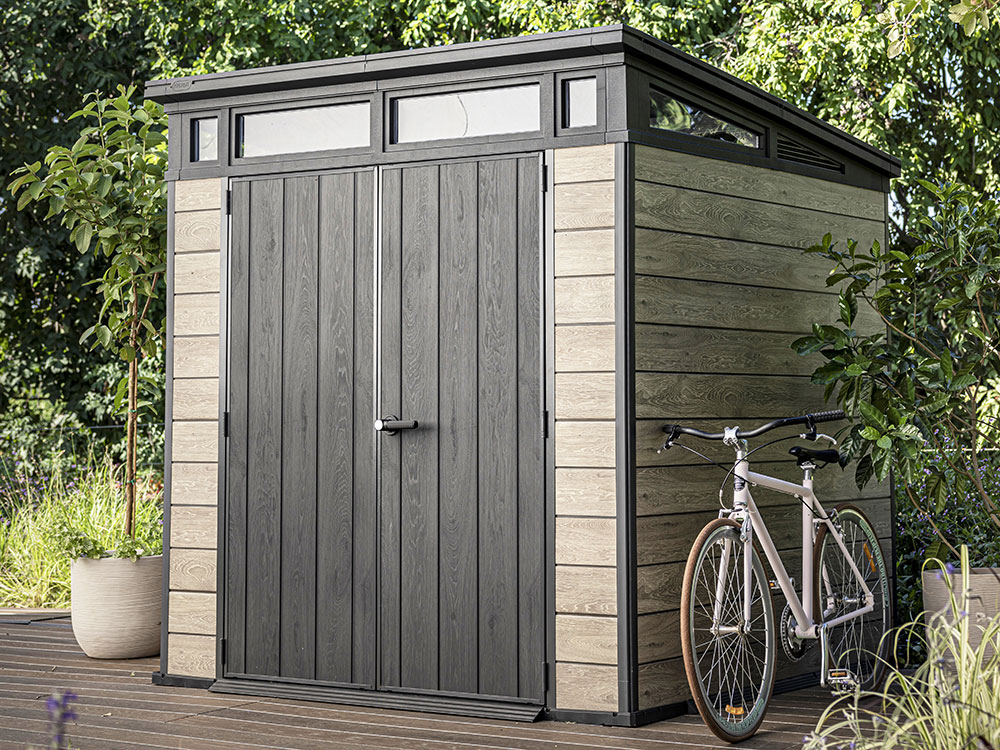 Keter Ashwood 7x7 Outdoor Storage Shed - Image 3