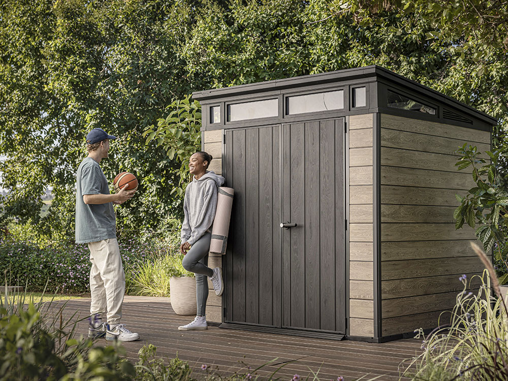 Keter Ashwood 7x7 Outdoor Storage Shed - Image 6
