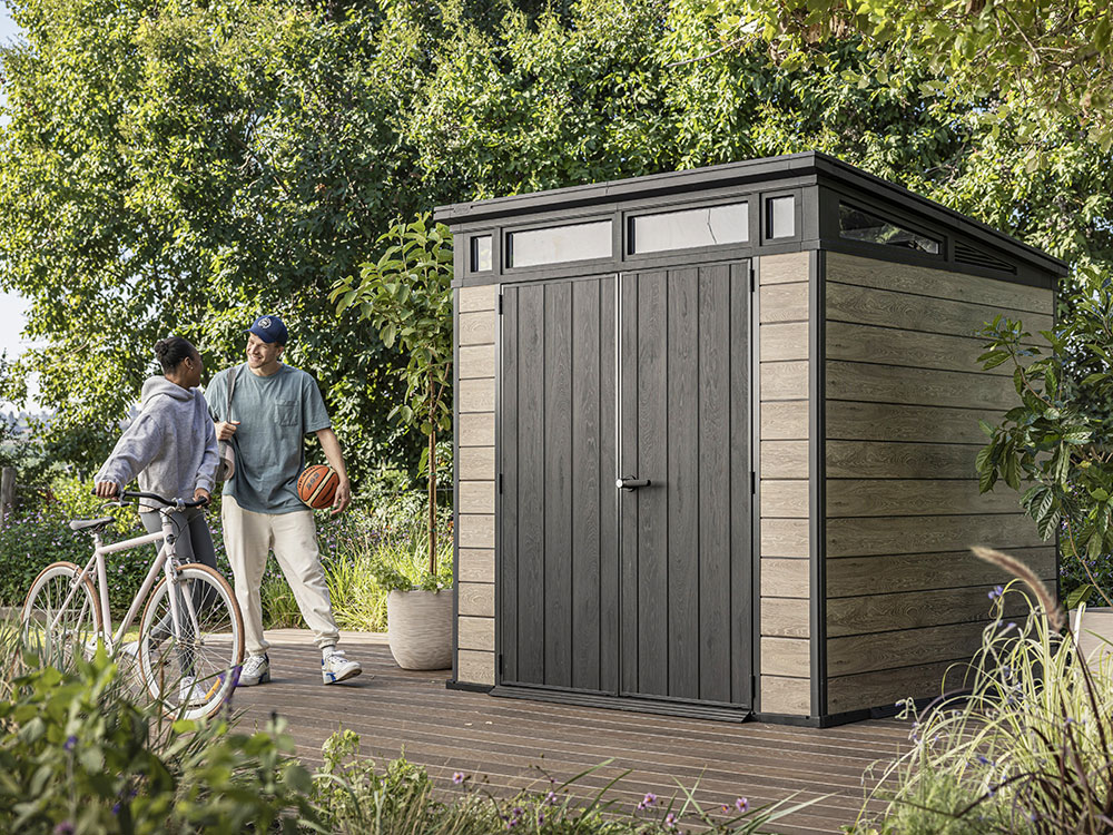 Keter Ashwood 7x7 Outdoor Storage Shed - Image 5