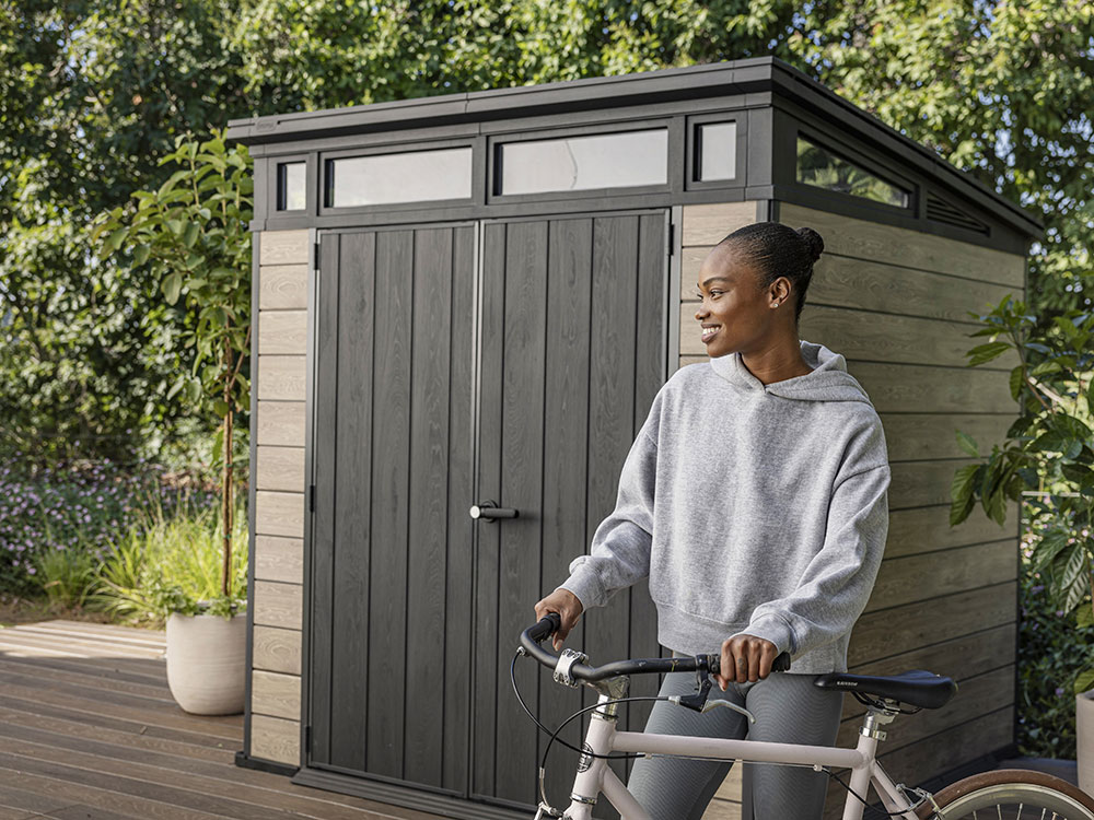 Keter Ashwood 7x7 Outdoor Storage Shed - Image 4