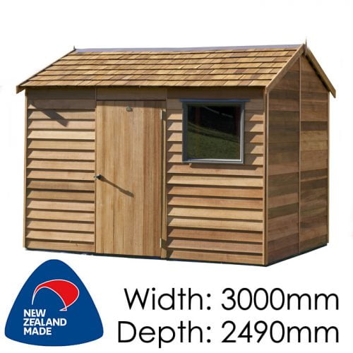 Cedar 3000x2490 Montrose Timber Garden Shed available at Gubba Garden Shed
