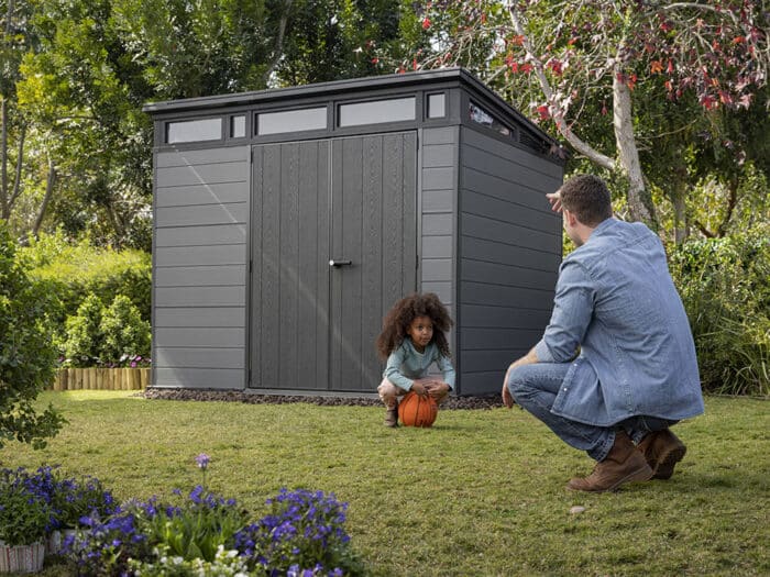 Keter Cortina 9x7 Outdoor Storage Shed - Image 3