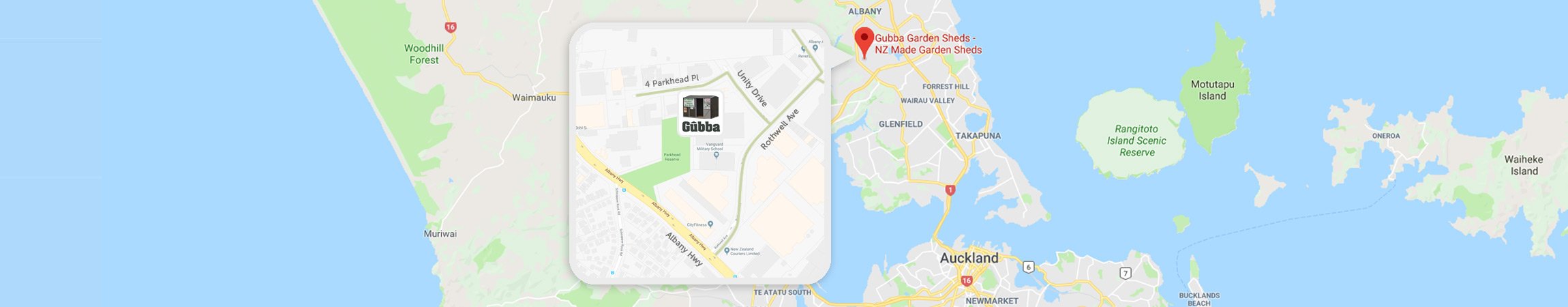 Gubba Garden Sheds Location