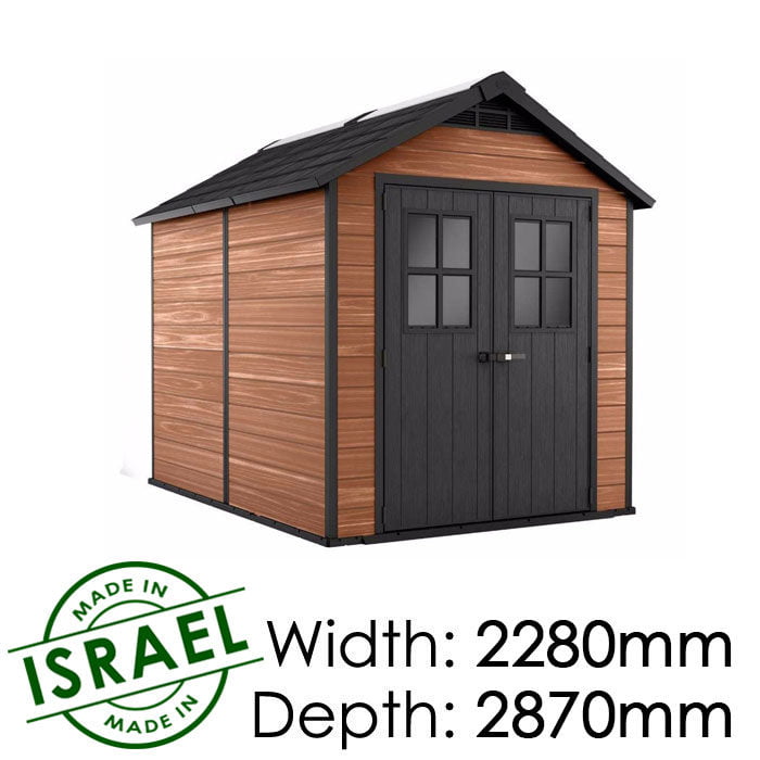 Keter Newton 759 2280x2870 Outdoor Storage Shed available at Gubba Garden Shed