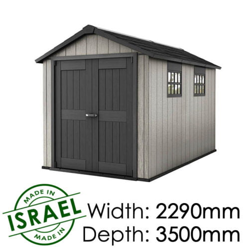 Keter Oakland 7511 2290x3500 Outdoor Storage Shed available at Gubba Garden Shed