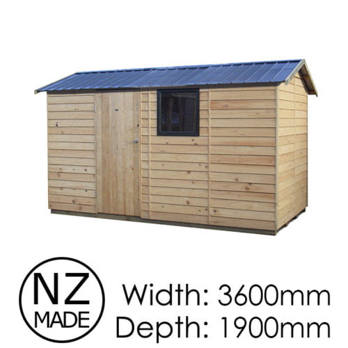 Pinehaven 3600x1900 Ben Mcleod Timber Garden Shed available at Gubba Garden Shed