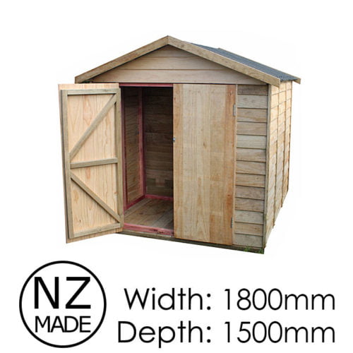 Pinehaven 1800x1500 Rangitoto Timber Garden Shed available at Gubba Garden Shed