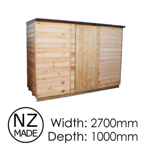 Pinehaven 2700x1000 Rimutaka Timber Garden Shed available at Gubba Garden Shed