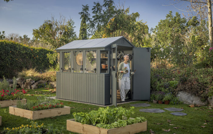 Keter Potting Shed 6x8 - Green - Image 3