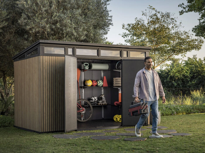 Keter Venetian 11x7 Outdoor Storage Shed - Image 4