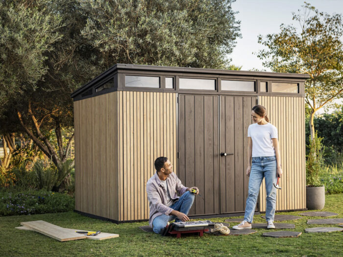 Keter Venetian 11x7 Outdoor Storage Shed - Image 5