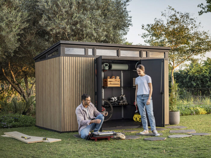 Keter Venetian 11x7 Outdoor Storage Shed - Image 8