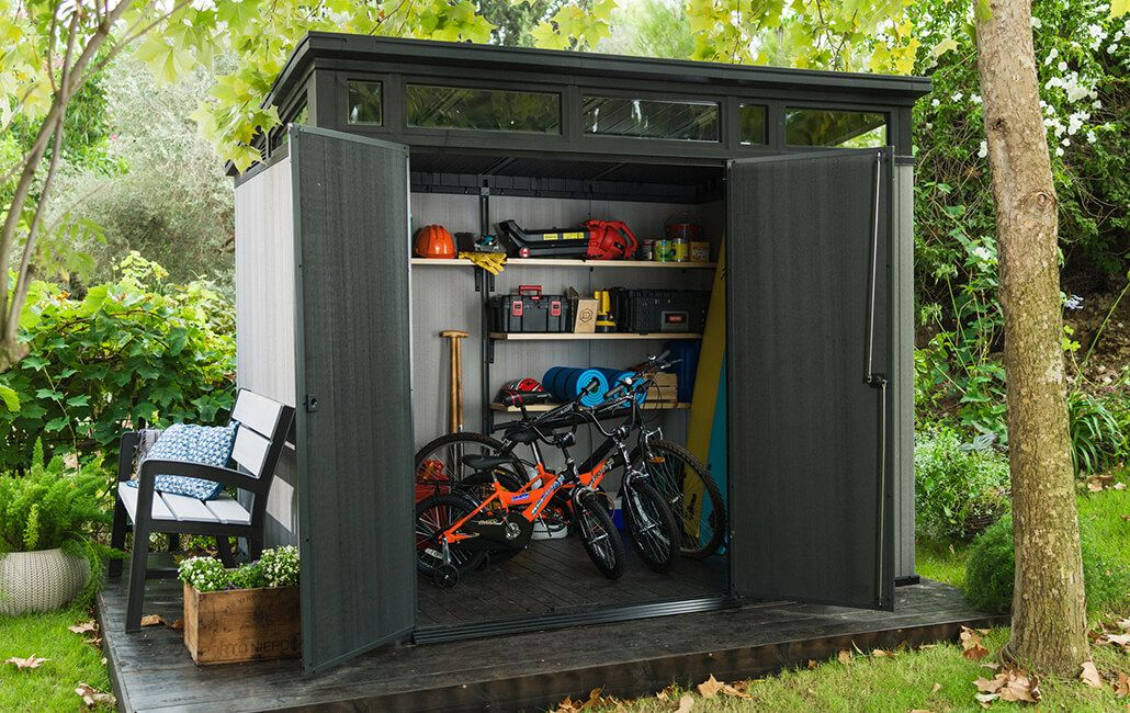 keter artisan 9x7 garden shed - ezyneezy online