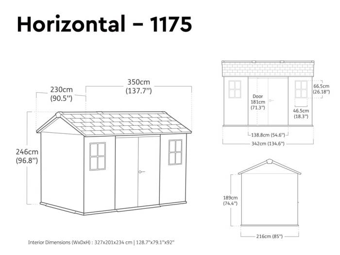 Keter Newton Plus 7511 Outdoor Storage Shed - Image 5