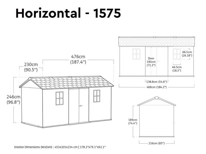 Keter Newton Plus 7515 Outdoor Storage Shed - Image 5