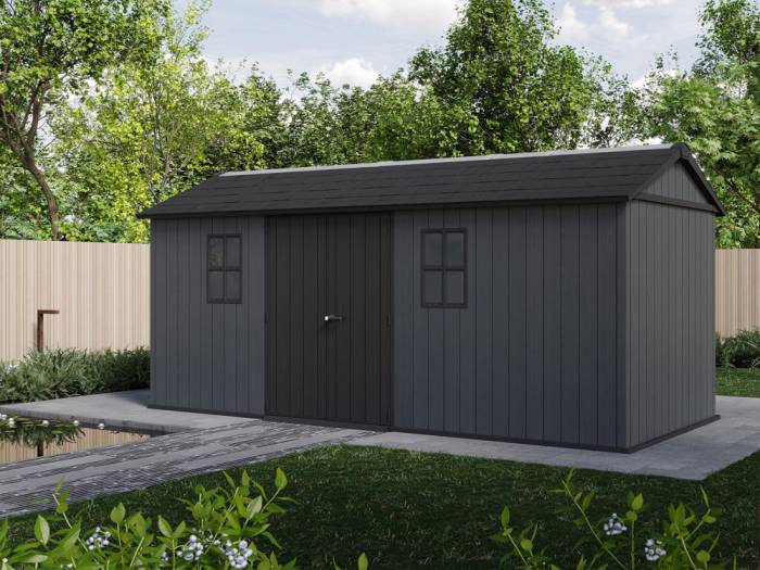 Keter Newton Plus 1775 Outdoor Storage Shed - Image 2