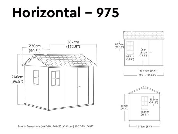 Keter Newton Plus 975 Outdoor Storage Shed - Image 4