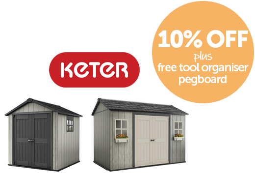 Keter Outdoor Garden Plastic Storage Sheds - Garden Sheds NZ